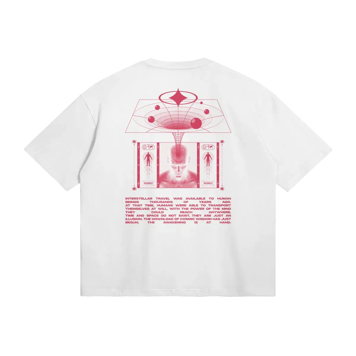 COSMIC TRAVELER Boxy T-Shirt, back