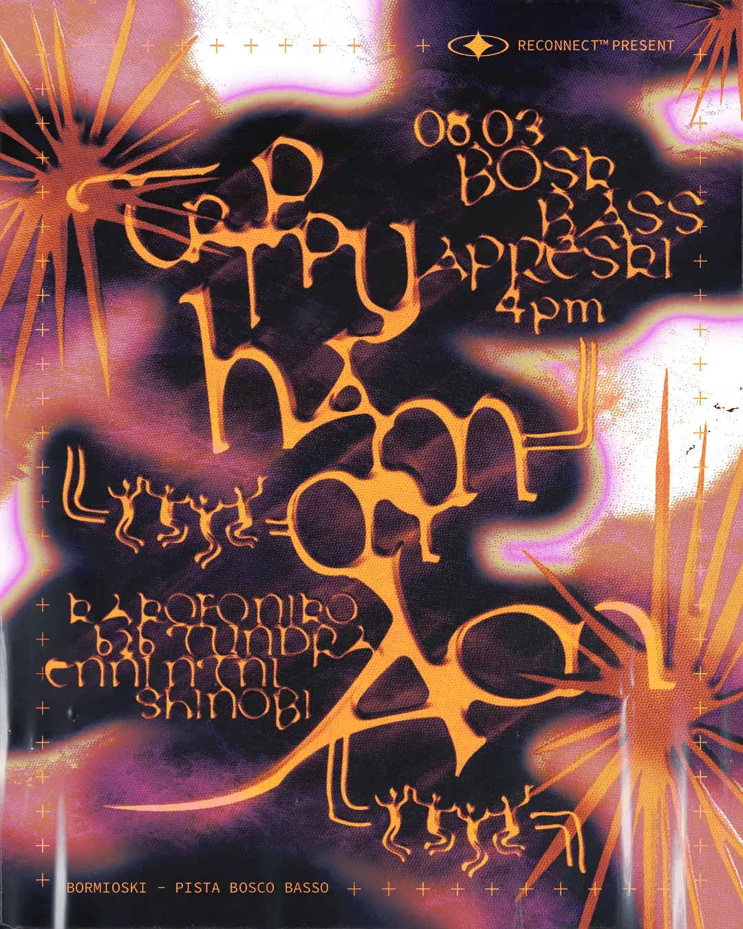 Trippy Hammam — Bormio — 08 MAR 2025 — ReConnect event flyer