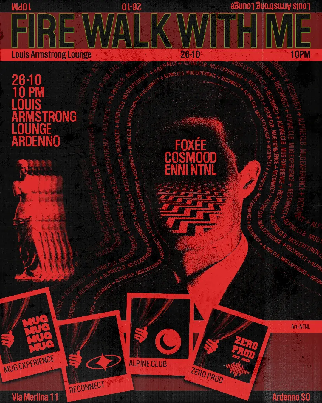 Fire Walk With Me — Louis Armstrong — 26 OCT 2025 — ReConnect event flyer