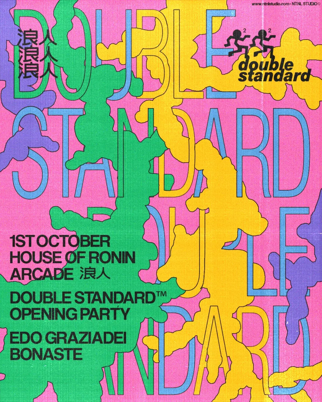 Double Standard — Milan — 01 OCT 2025 — ReConnect event flyer