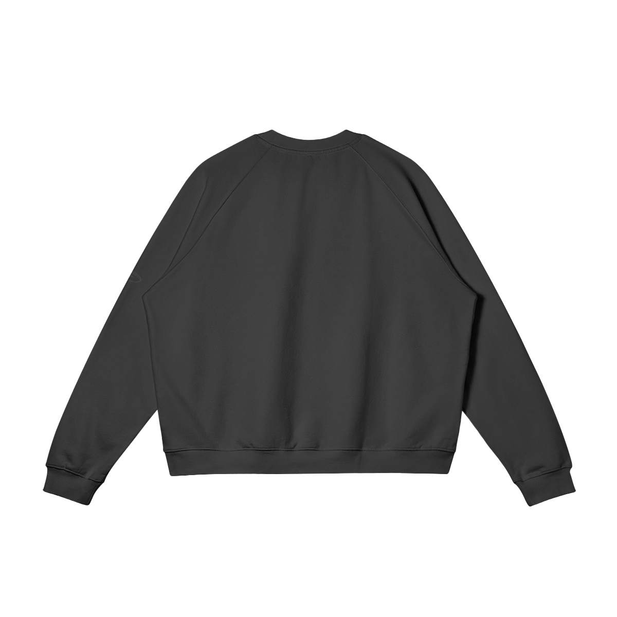 EMBROIDERY LOGO MONO Oversized Brushed Crewneck, back
